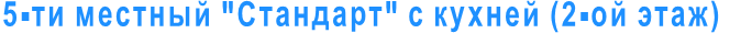 5-ти местный "Стандарт" с кухней (2-ой этаж)