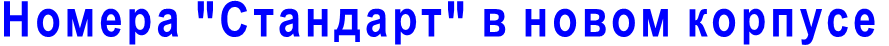Номера "Стандарт" в новом корпусе